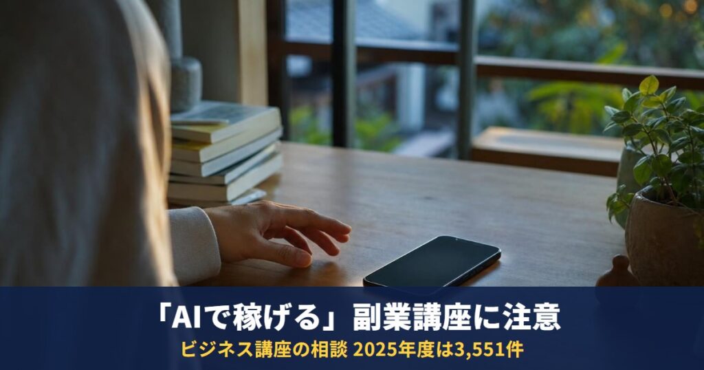 AI副業は詐欺?「AIで稼げる」講座・SNS運用講座の手口と見分け方