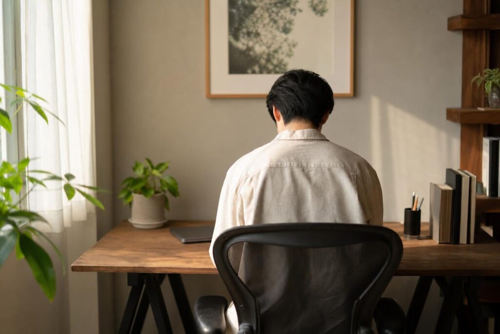 身に覚えのない連絡に困る様子のイメージ