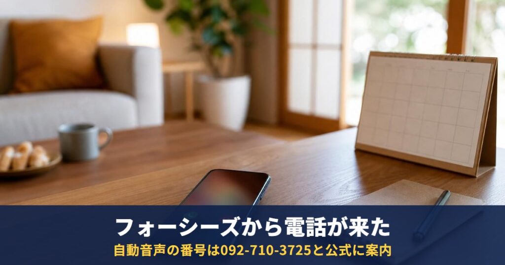 フォーシーズからの電話がしつこい|家賃保証の督促を確かめる方法と払えないとき