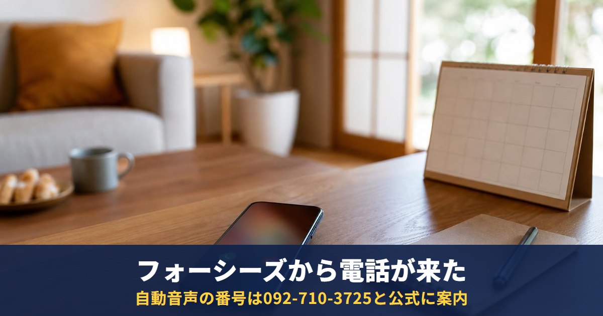 フォーシーズからの電話がしつこい|家賃保証の督促を確かめる方法と払えないとき