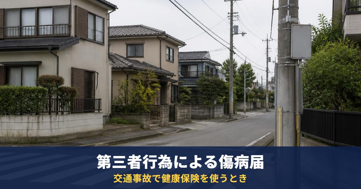 交通事故で健康保険を使うときの届出|第三者行為による傷病届の書類と示談前の注意(協会けんぽ)