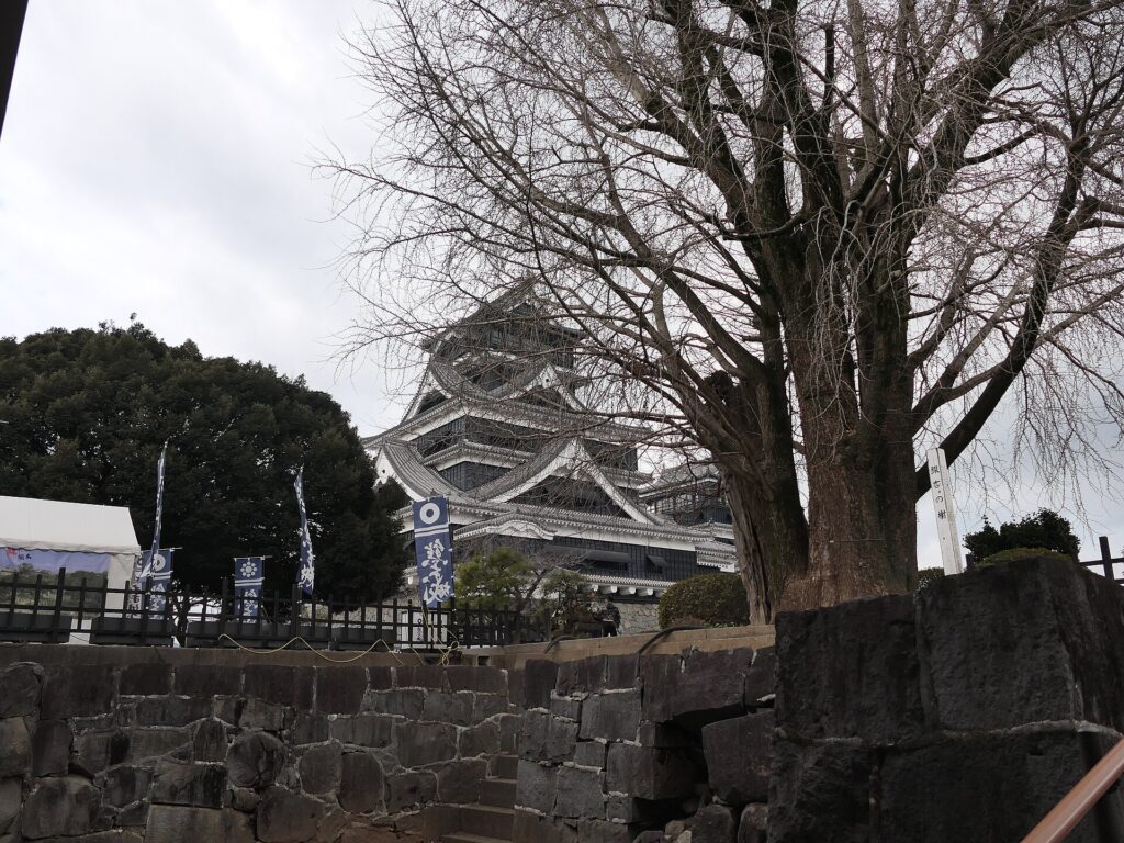 熊本城の天守と石垣(イメージ)