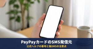 PayPayカードのSMS発信元の電話番号一覧|0120581812・241190など公式番号