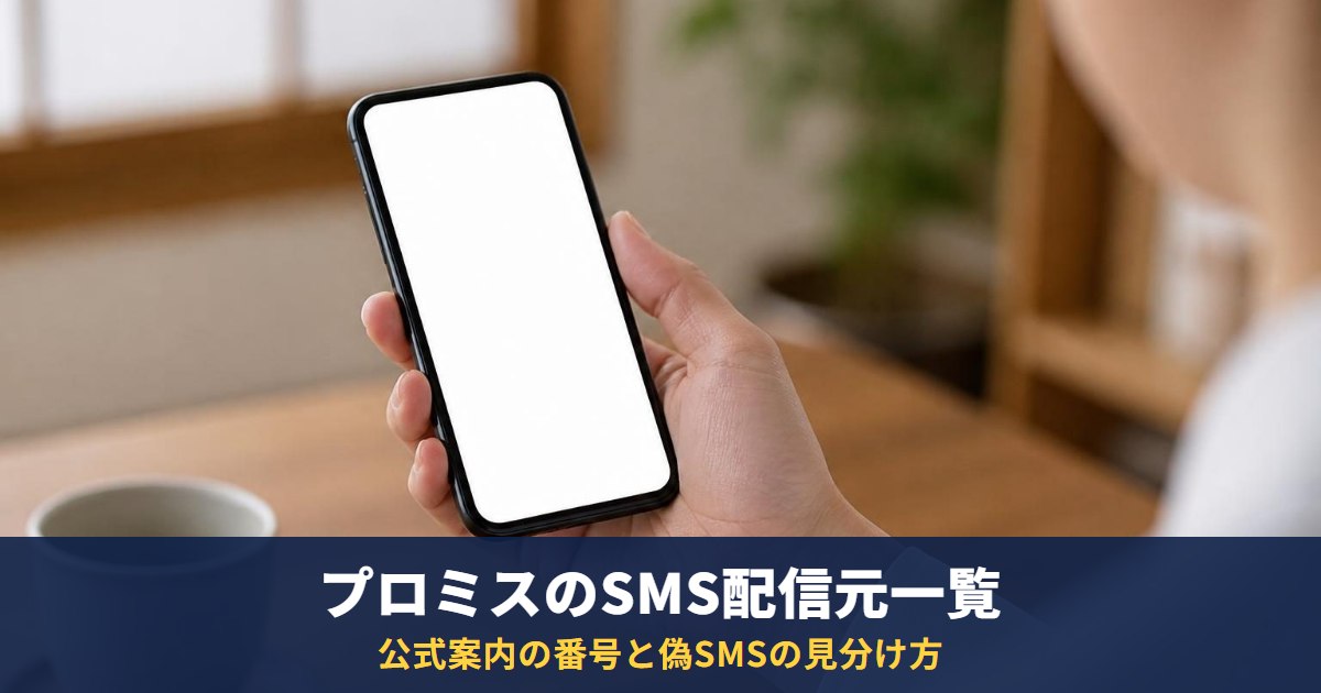 プロミスのSMS配信元の電話番号一覧|0120-24-0365など公式案内と見分け方