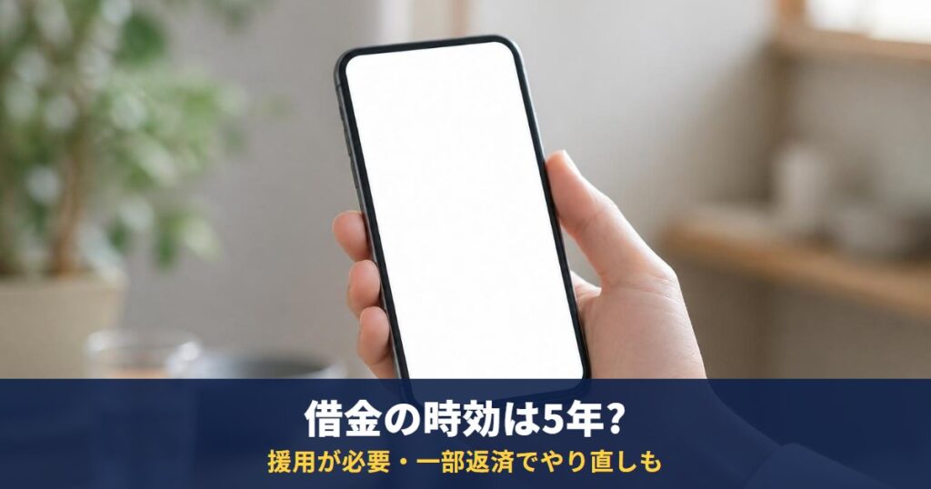 借金の時効は5年?援用しないと消えない|一部返済・督促・判決で時効がやり直しになる場合