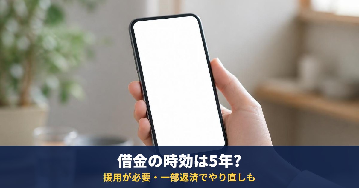 借金の時効は5年?援用しないと消えない|一部返済・督促・判決で時効がやり直しになる場合
