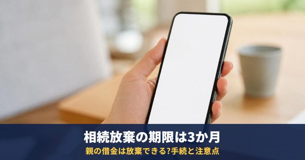 親の借金は相続放棄できる?期限は相続を知った時から3か月|手続・費用・放棄できなくなる行為