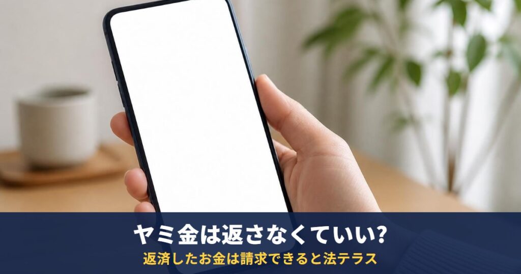 ヤミ金からの借金は返さなくていい?返したお金は返ってくる?法テラス・貸金業協会の案内
